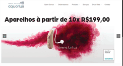 Desktop Screenshot of centroauditivoaquarius.com.br
